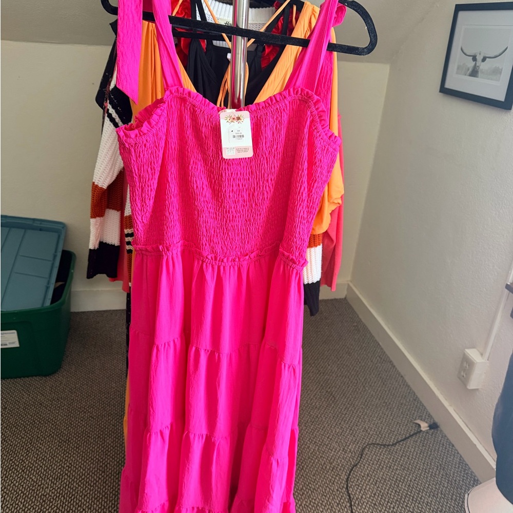 Pink Sleeveless Dress